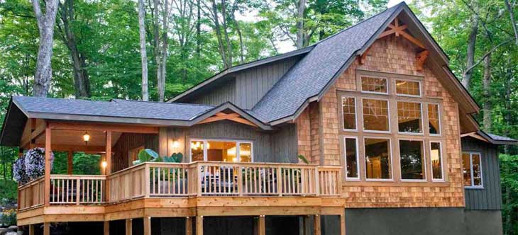 Shorehaven Model | Timeless Post & Beam Architecture Shorehaven model displaying classic architectural timber frame styling