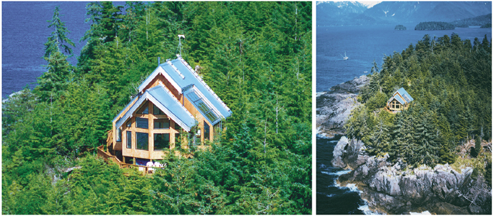 Sitka Small Cabins Post and Beam Cedar Home Cottages